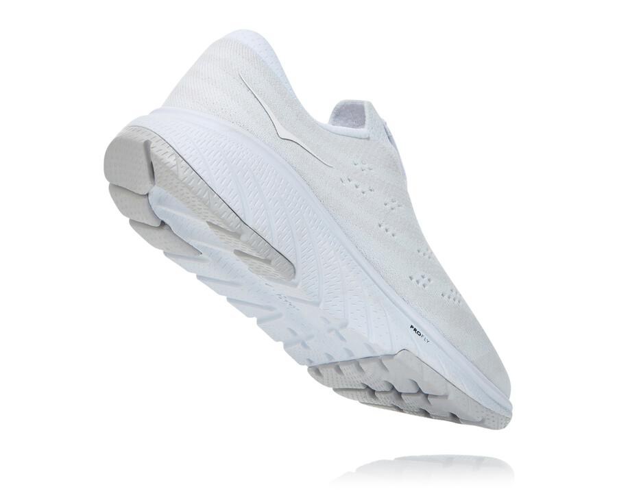 Zapatillas Asfalto Hoka One One Mujer - Cavu 3 Slip - Blancas - HCF940351